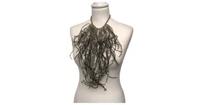 Brunello Cucinelli Black Silver Gold Necklaces