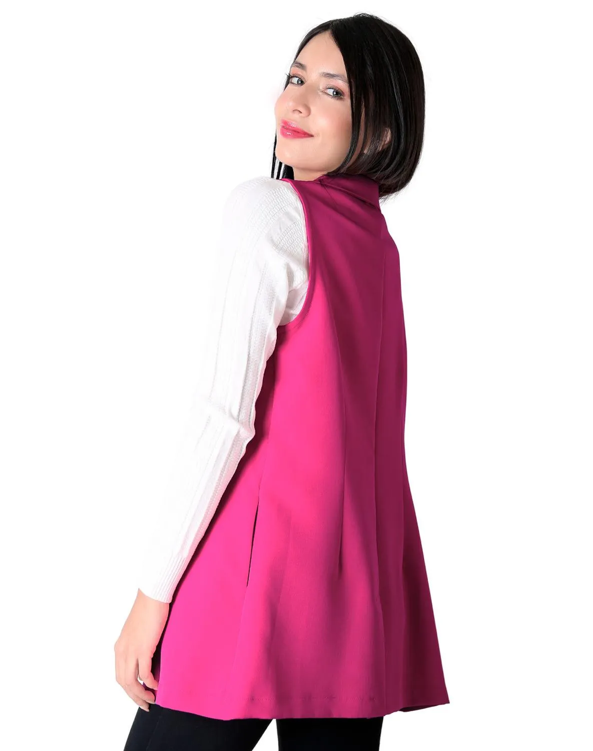 Pink Women's Casual Vest STFashion 79304807.
