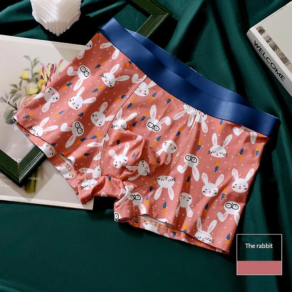 Couples Cartoon Lovers' Panties Soft Modal Boxers Plus Size Briefs