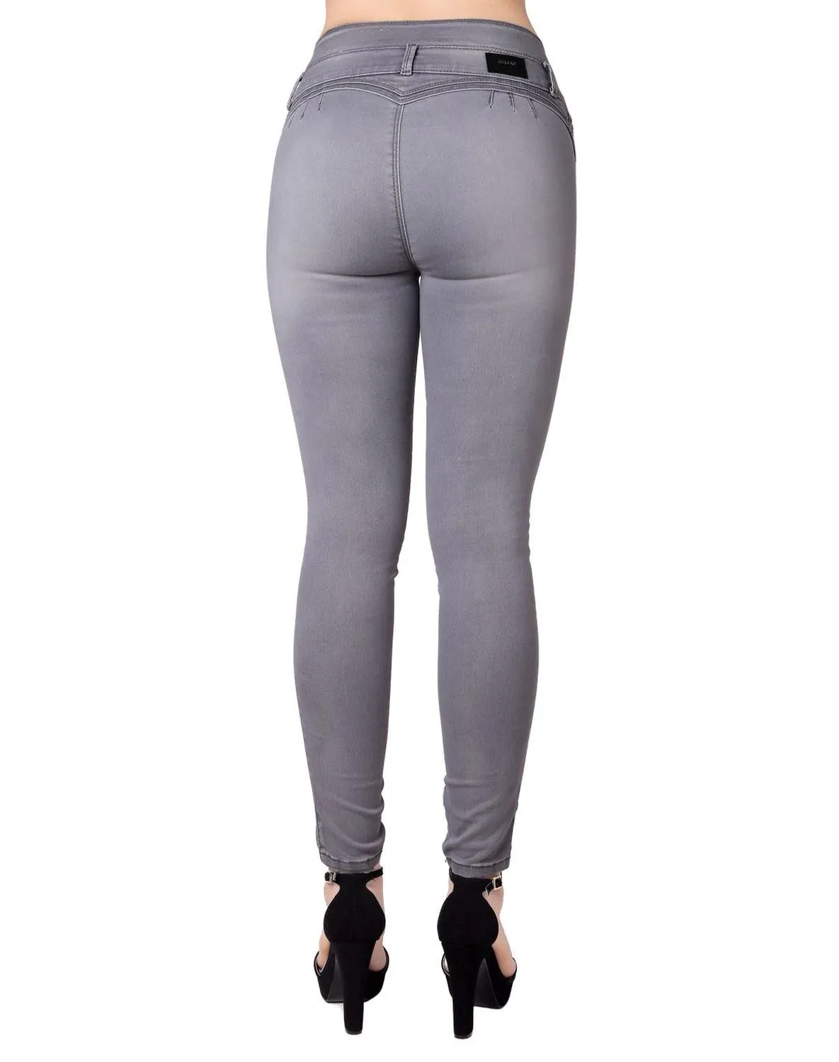 Fergino 52905014 - Women's Fashion Skinny Grey Jeans