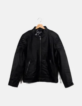 Jack & Jones Black Biker Jacket