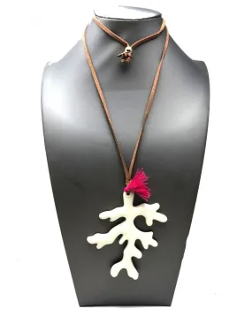 Long Necklaces with Eye-catching Coral Pendant Affordable Price