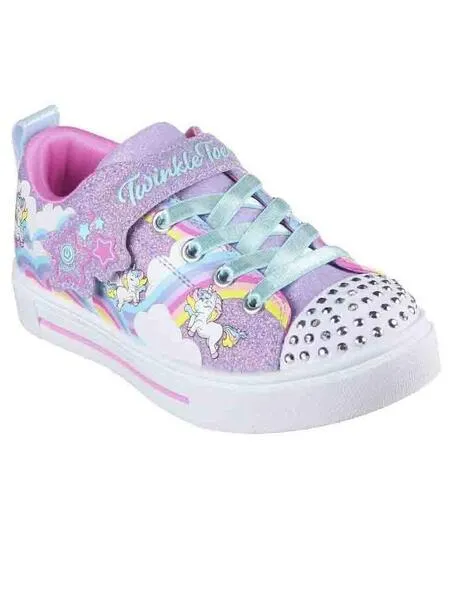 Skechers Jumpin Luces Lila Niña sneakers