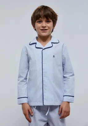 Skull Striped Contrast Pajamas