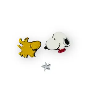 Small Bird and Dog Earrings