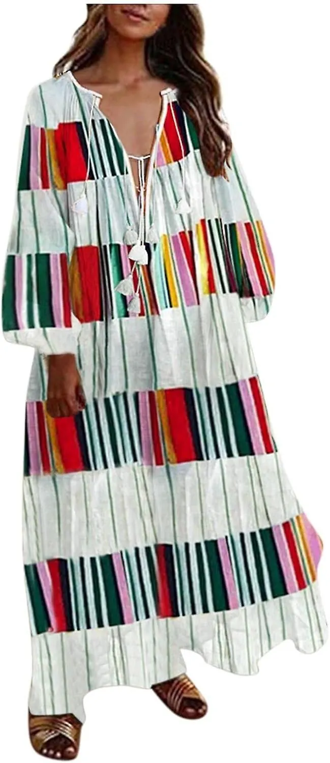 Floral Bohemian Maxi Dress for Plus Size Women